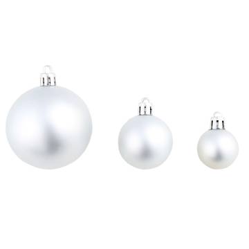 100 Piece Christmas Ball Set - Silver Ornaments for Holiday Cheer