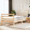 Bed Frame Solid Wood Pine 90x190 cm Single Colour natural Size 90 x 190 cm 