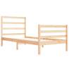 Solid Wood Pine Bed Frame 90x190 cm Single – Hipo Market