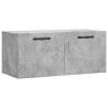 Concrete Grey Wall Cabinet - Stylish & Functional Storage 80x36.5cm