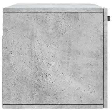 Concrete Grey Wall Cabinet - Stylish & Functional Storage 80x36.5cm