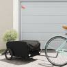 Bike Trailer Black 45 kg Iron Colour black Size 126 x 63 x 50 cm 