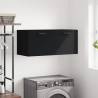 Wall Cabinet Black 80x36.5x35 cm Engineered Wood Colour black Size 80 x 36.5 x 35 cm Quantity in Package 1 Number of 