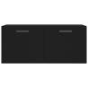 Wall Cabinet Black 80x36.5x35 cm - Stylish Storage Solution