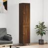 Highboard Brown Oak 34.5x34x180 cm Engineered Wood Colour brown oak Quantity in Package 1 Model 1 wood door 