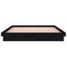 LED Bed Frame Black 150x200 cm King Size - Stylish Comfort