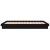 LED Bed Frame Black 150x200 cm King Size - Stylish Comfort