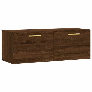 Wall Cabinet Brown Oak - Space-Saving Storage Solution