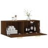 Wall Cabinet Brown Oak - Space-Saving Storage Solution