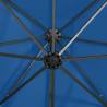 Cantilever Umbrella with LED Lights - Azure Blue 250 cm