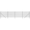 Wire Mesh Fence Anthracite 1.6x10m - Durable Galvanised Steel