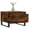 Elegant 2 pcs Smoked Oak Coffee Tables | Hipomarket UK