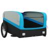 Bike Trailer Black and Blue - 45 kg Iron Cargo Carrier