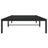 Robust Metal Bed Frame Black 100x190 cm - Timeless Design