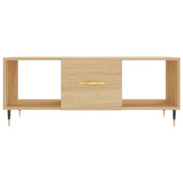 Stylish Sonoma Oak Coffee Table | 102x50x40 cm - Hipomarket