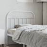 Stylish White Metal Headboard - 100 cm, Robust Design