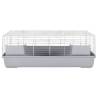 Small Animal Cage Grey 118x59x46 cm | Durable & Secure Home