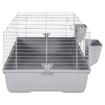 Small Animal Cage Grey 118x59x46 cm | Durable & Secure Home