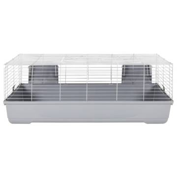 Small Animal Cage Grey 118x59x46 cm | Durable & Secure Home