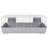 Small Animal Cage Grey 118x59x46 cm | Durable & Secure Home