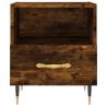 Stylish Smoked Oak Bedside Cabinet - 40x35x47.5 cm