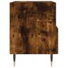 Stylish Smoked Oak Bedside Cabinet - 40x35x47.5 cm