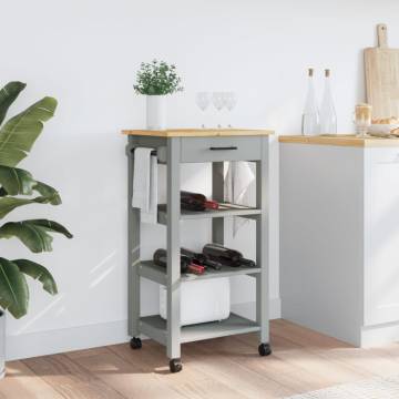 Kitchen Trolley MONZA - Solid Wood Pine - Stylish Storage