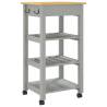 Kitchen Trolley MONZA - Solid Wood Pine - Stylish Storage