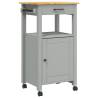 MONZA Kitchen Trolley - Solid Pine Wood Storage 48x40x90 cm