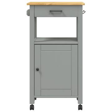 MONZA Kitchen Trolley - Solid Pine Wood Storage 48x40x90 cm