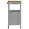 MONZA Kitchen Trolley - Solid Pine Wood Storage 48x40x90 cm