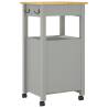 MONZA Kitchen Trolley - Solid Pine Wood Storage 48x40x90 cm