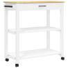 Kitchen Trolley MONZA | Solid Wood Pine | 84x40x90 cm