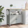 Kitchen Trolley MONZA - Solid Pine Wood - 84x40x90 cm