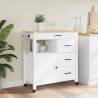 Kitchen Trolley MONZA - Solid Pine Wood - 84x40x90 cm