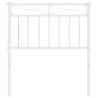 Stylish White Metal Headboard 75 cm | Hipo Market