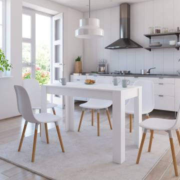 Stylish White Dining Table - 120x60 cm | HipoMarket UK