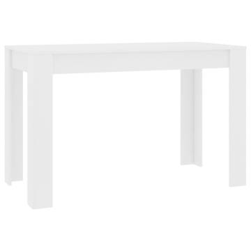 Stylish White Dining Table - 120x60 cm | HipoMarket UK