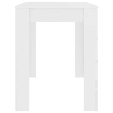 Stylish White Dining Table - 120x60 cm | HipoMarket UK