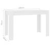 Stylish White Dining Table - 120x60 cm | HipoMarket UK