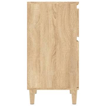 Stylish Sonoma Oak Bedside Cabinet - 40x35x70 cm