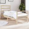 Bed Frame Solid Wood Pine 75x190 cm Small Single Colour natural Size 75 x 190 cm 