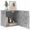 Concrete Grey TV Wall Cabinet - Stylish & Space-Saving Design