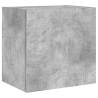 Concrete Grey TV Wall Cabinet - Stylish & Space-Saving Design