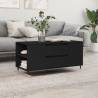 Coffee Table Black 102x44.5x50 cm Engineered Wood Colour black Quantity in Package 1 