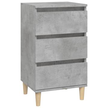 Concrete Grey Bedside Cabinet - Stylish & Functional Storage