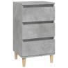 Concrete Grey Bedside Cabinet - Stylish & Functional Storage