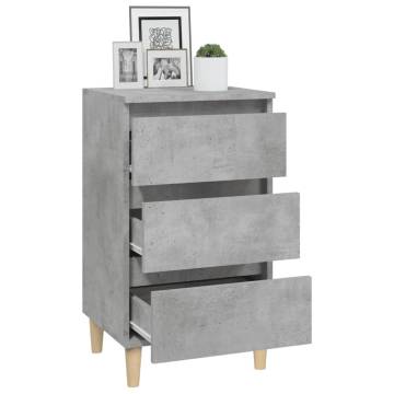 Concrete Grey Bedside Cabinet - Stylish & Functional Storage