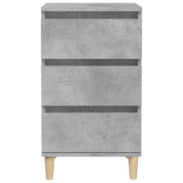 Concrete Grey Bedside Cabinet - Stylish & Functional Storage