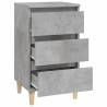 Concrete Grey Bedside Cabinet - Stylish & Functional Storage